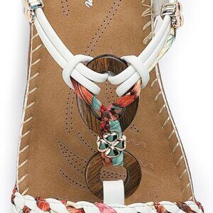Women Sandals Arch Support Handmade Bohemian Flat Casual Summer Shoes